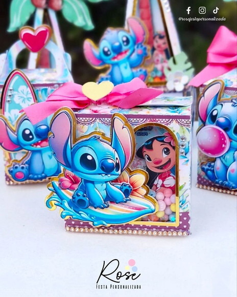 Kit 60 Lembrancinhas Stitch