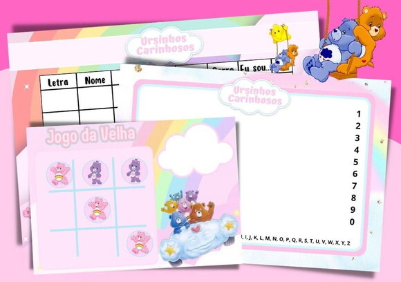 Kit Jogos Personalizados ( Lousa, Stop, Forca ou Velha )