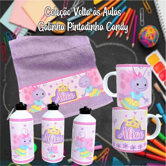 Kit Toalhinha com Garrafa Personalizada