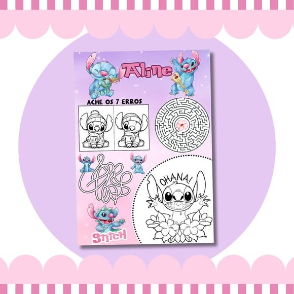 Livro Diversão Stitch