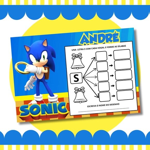 Livro Diversão Sonic