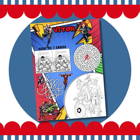 Livro Diversão Vingadores