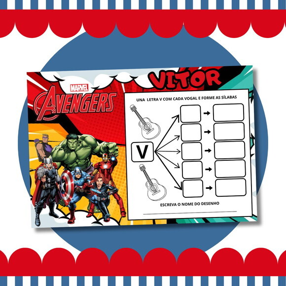 Livro Diversão Vingadores