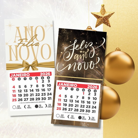 Mini Calendário 2026