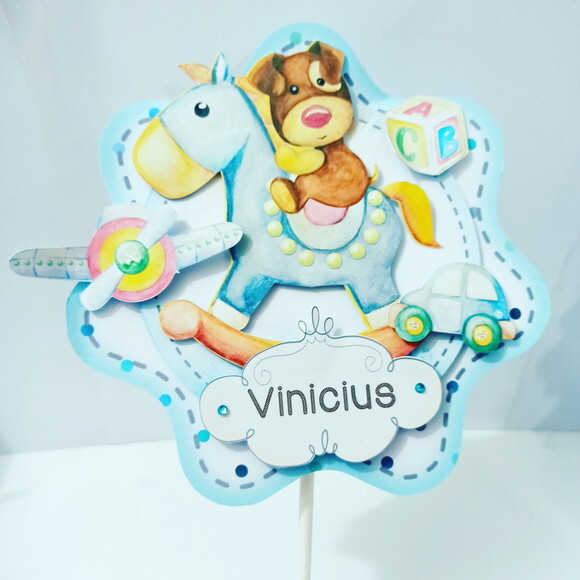 Topo de Bolo Personalizado