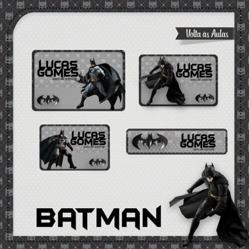60 Etiquetas Batman