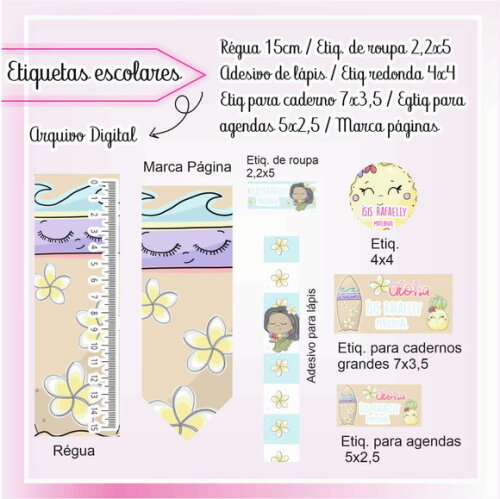 60 Etiquetas Escolares