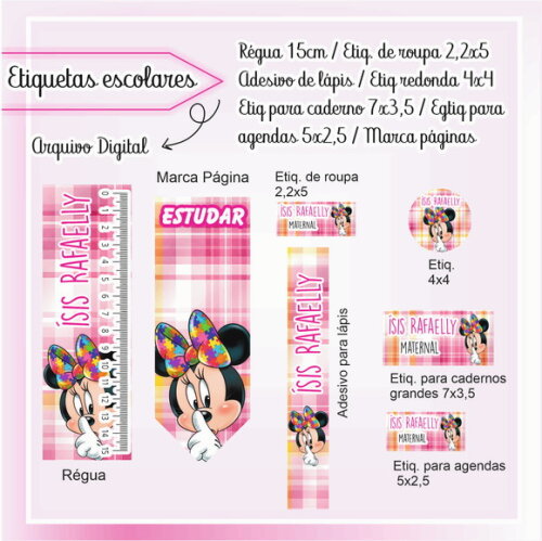 60 Etiquetas Escolares