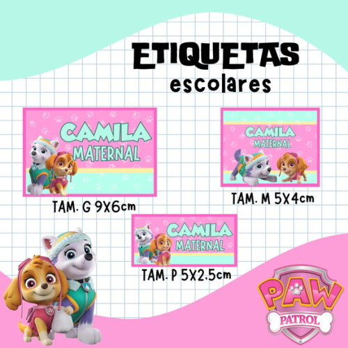 60 Etiquetas Escolares