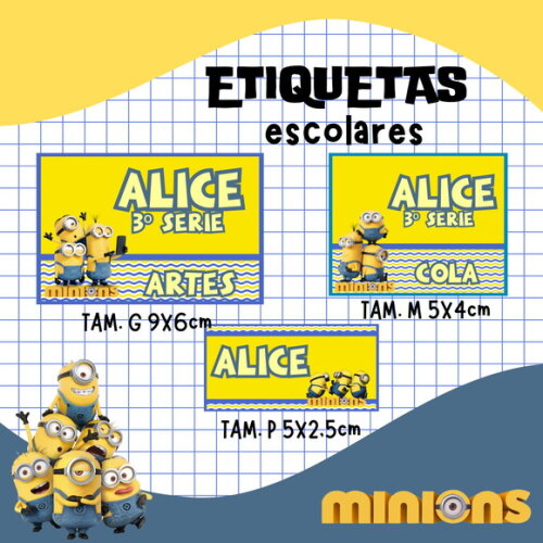 60 Etiquetas Escolares