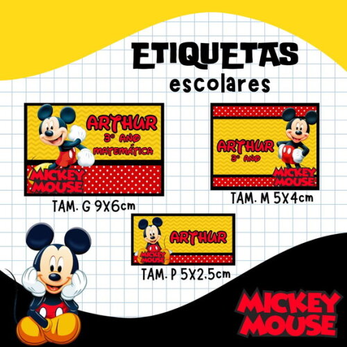 60 Etiquetas Escolares