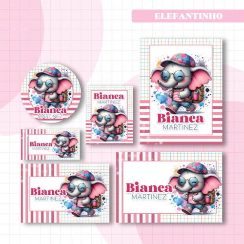 60 Etiquetas Escolares Personalizadas Prova D