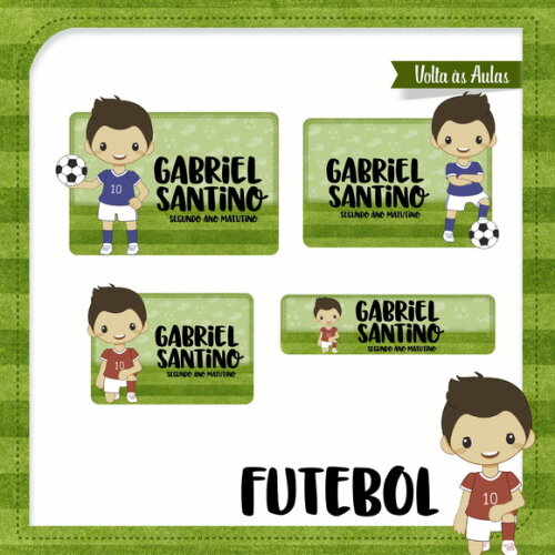 60 Etiquetas Futebol