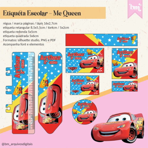 60 Etiquetas Mc Queen