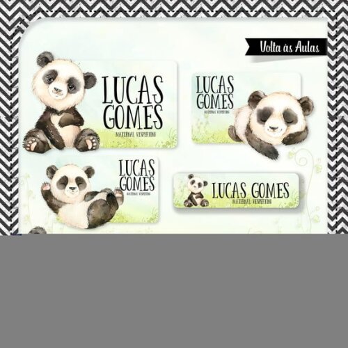 60 Etiquetas Panda