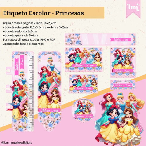 60 Etiquetas Princesas