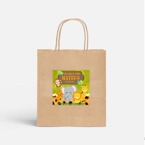 Adesivo para Sacola Personalizada 10 x 10