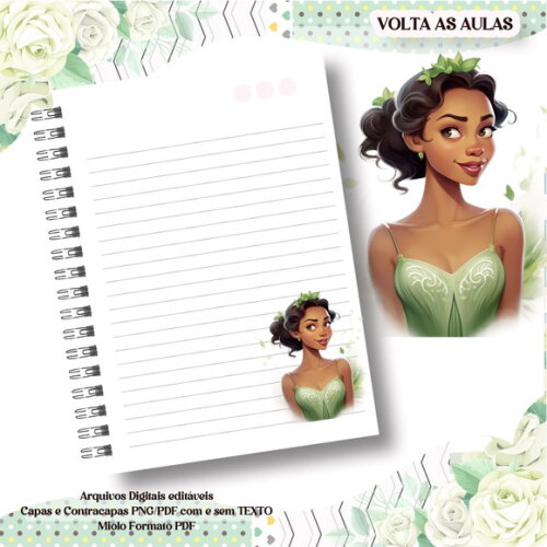 Caderno ou Agenda Personalizada Anastacia