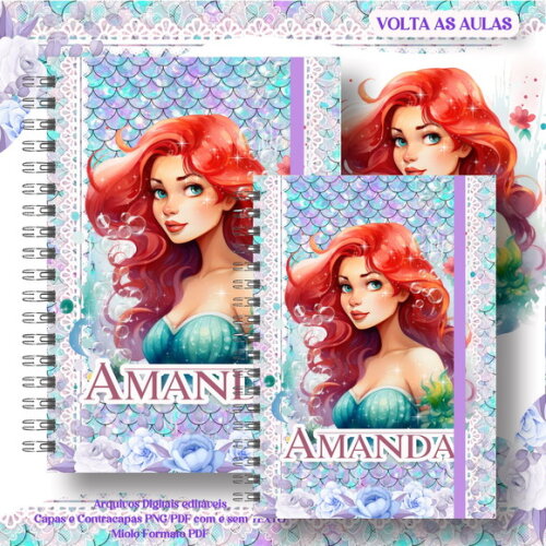 Caderno ou Agenda Personalizada Ariel