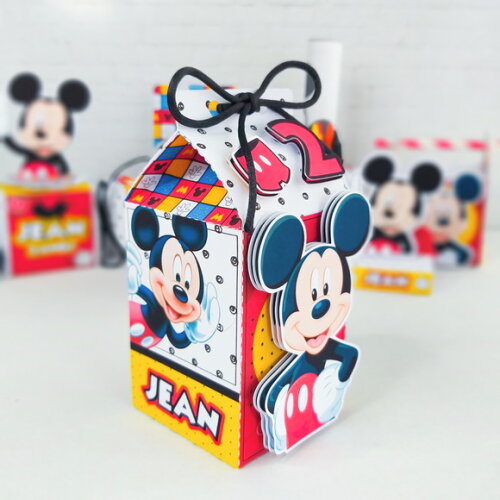 Caixa Milk - Mickey Quadriculado