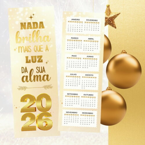Calendário Marca Página