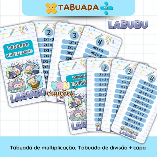 Chaveiro Tabuada Personalizada
