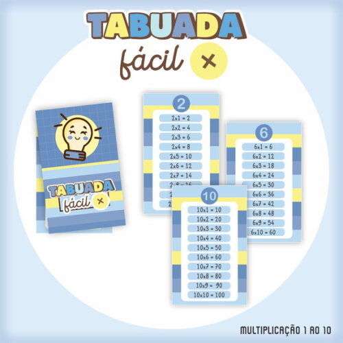 Chaveiro Tabuada Personalizada