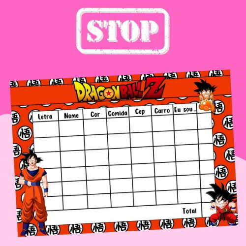 Jogo do Stop ( Conhecido Como Adedanha)