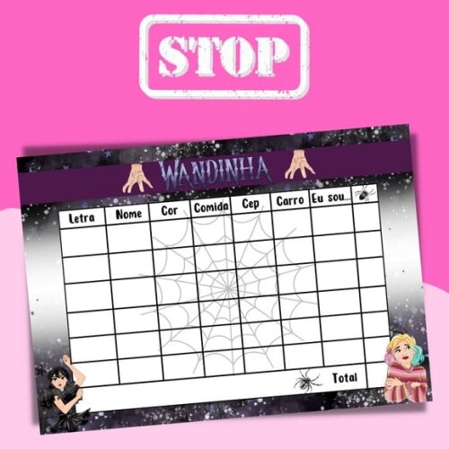Jogo do Stop ( Conhecido Como Adedanha)
