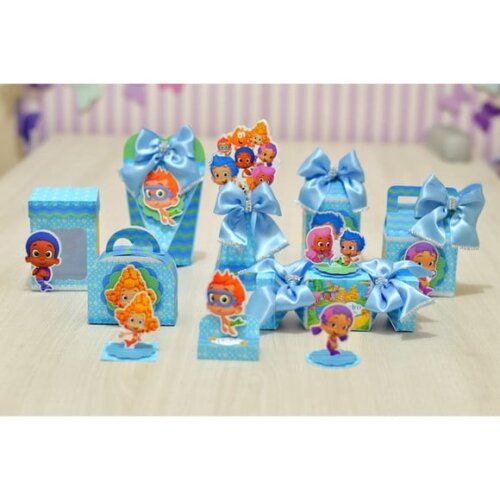 Kit 30 Lembrancinhas Bubble Menino
