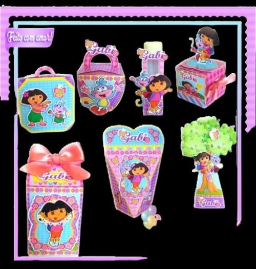 Kit 30 Lembrancinhas Dora Aventureira