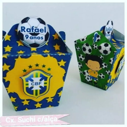 Kit 30 Lembrancinhas Futebol Brasil
