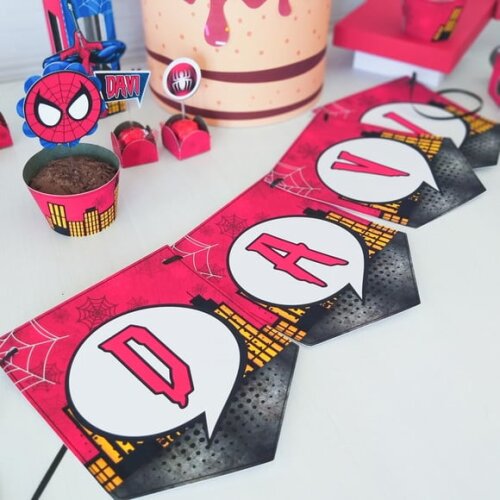 Kit 30 Lembrancinhas Homem Aranha