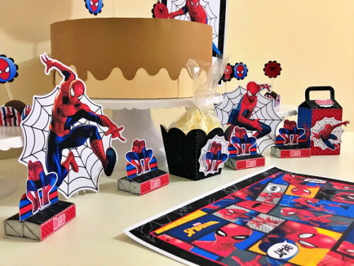Kit 30 Lembrancinhas Homem Aranha