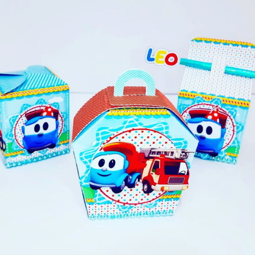 Kit 30 Lembrancinhas Léo e Caminhão