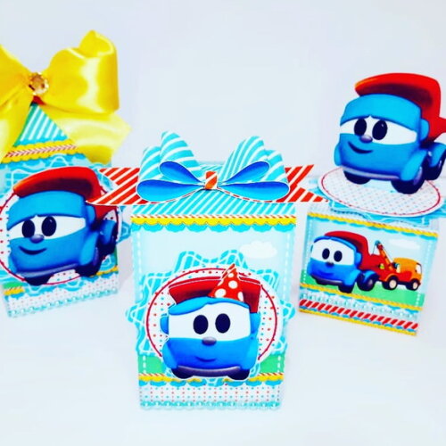 Kit 30 Lembrancinhas Léo e Caminhão