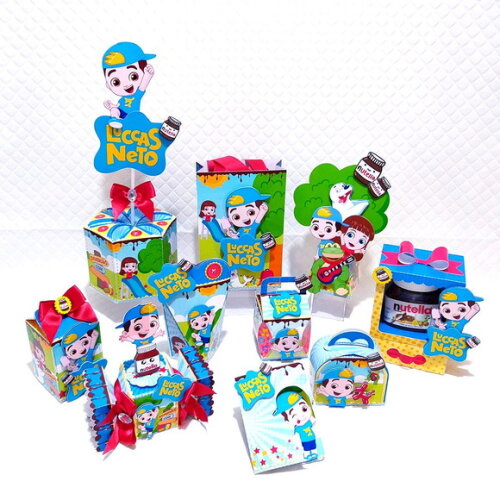 Kit 30 Lembrancinhas Lucas Neto
