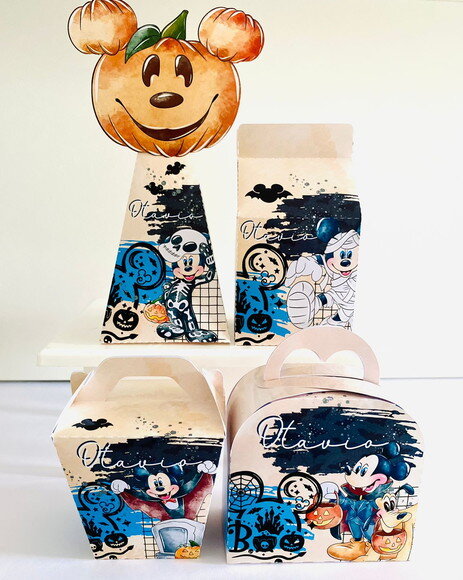 Kit 30 Lembrancinhas Mickey Halloween