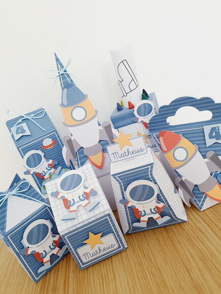 Kit 60 Lembrancinhas Astronauta