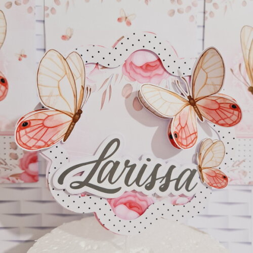 Kit 60 Lembrancinhas Borboleta Rosa