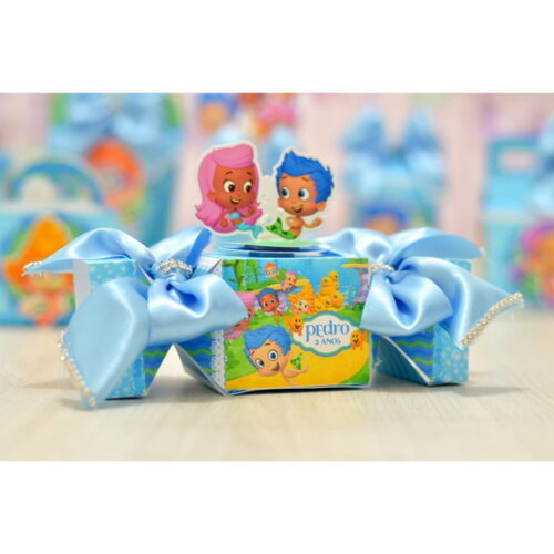 Kit 60 Lembrancinhas Bubble Menino