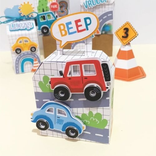 Kit 60 Lembrancinhas Carros