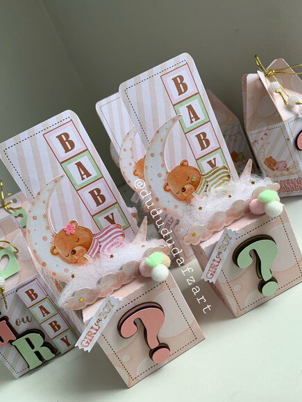 Kit 60 Lembrancinhas Chá Revelação