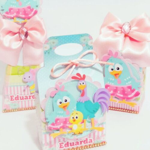 Kit 60 Lembrancinhas Galinha Pintadinha