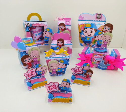 Kit 60 Lembrancinhas Gigi e Lucas Neto
