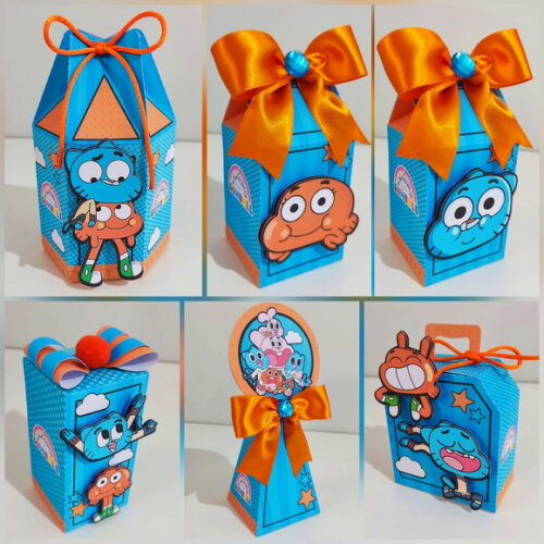 Kit 60 Lembrancinhas Gumball