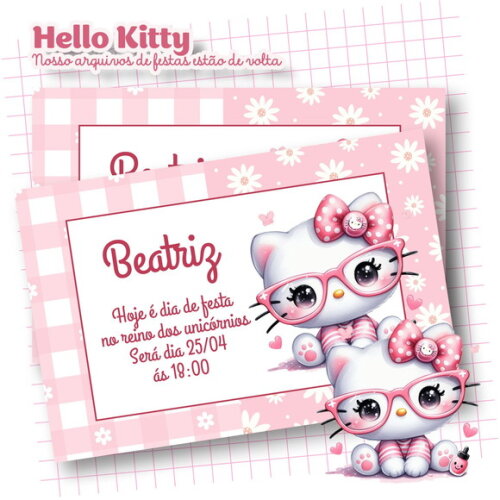 Kit 60 Lembrancinhas Hello Kitty