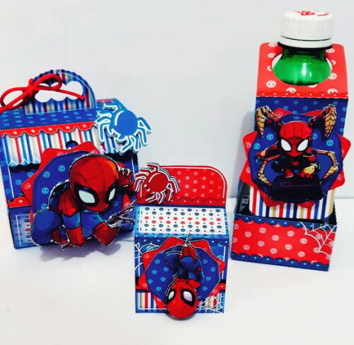 Kit 60 Lembrancinhas Homem Aranha