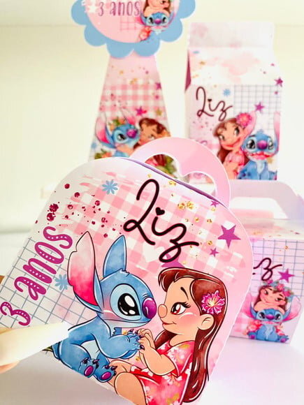 Kit 60 Lembrancinhas Lilo e Stitch
