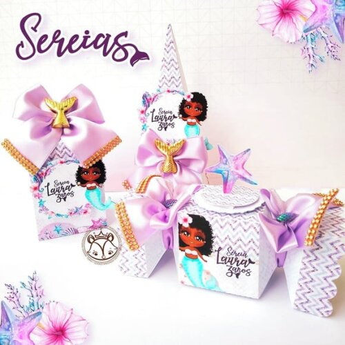 Kit 60 Lembrancinhas Sereia